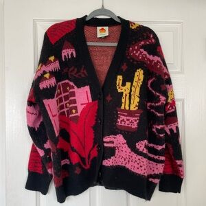 Farm Rio Colorful Patterned Women's cardigan